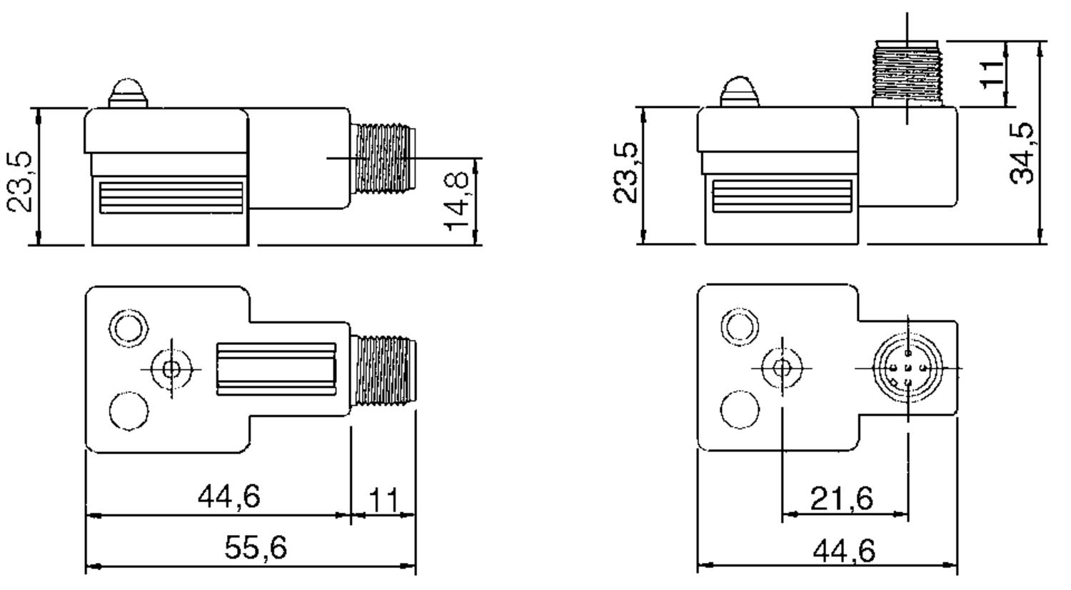 Molex - MPm M8/M12 To DIN Form A Adapter E85000 | OEM Automatic